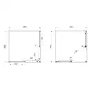 Душевая кабина Primera Frame 100 х 100 х 190 см (стекло серое) (SHRG53106) фото 2 Aquada.com.ua
