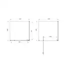 Душевая кабина Primera Frame 100 х 100 х 190 см (стекло "шиншилла) (SHRP56106) фото 2 Aquada.com.ua
