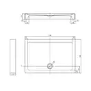 Душевой поддон Primera Frame 120 х 80 х 13,5 см с панелью (STR1012) фото 3 Aquada.com.ua