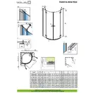Душевая кабина Radaway Fuenta New PDD 90 L (профиль - хром; стекло - прозрачное) (384001-01-01L) фото 2 Aquada.com.ua