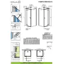 Душевая кабина Radaway Fuenta New KDJ+S door 120 L (профиль - хром; стекло - прозрачное) (384024-01-01L) фото 2 Aquada.com.ua