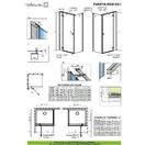 Душевая кабина Radaway Fuenta New KDJ door 110 R (профиль - хром; стекло - прозрачное) (384041-01-01R) фото 3 Aquada.com.ua