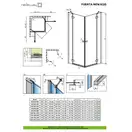 Душевая кабина Radaway Fuenta New KDD 100 L (профиль - хром; стекло- прозрачное) (384062-01-01L) фото 2 Aquada.com.ua