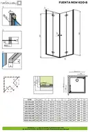 Душевая кабина Radaway Fuenta New KDD B 80 R (профиль - хром; стекло - прозрачное) (384070-01-01R) фото 3 Aquada.com.ua