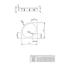 Душевой поддон Radaway Patmos A 900 х 900 мм, h=20 мм (4S99155-03) фото 2 Aquada.com.ua