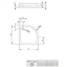 Душевой поддон Radaway Siros Compact 900 х 900 х h70 мм (SBA9917-2) фото 2 Aquada.com.ua