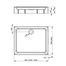 Душевой поддон Radaway Laros D 900x800 мм (SLD8917-01) фото 3 Aquada.com.ua
