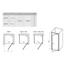 Душевые двери Ravak Pivot PDOP1-90 (профиль - белый; стекло - Transparent (прозрачный)) (03G70101Z1) фото 2 Aquada.com.ua