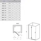 Душевые двери Ravak SmartLine SMSD2-100 (A) P (профиль - хром; стекло - Transparent (прозрачный)) (0SPAAA00Z1) фото 2 Aquada.com.ua