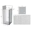 Душевая кабина Ravak SmartLine SMSD2-100 (B) R хром+transparent (0SPABA00Z1) фото 2 Aquada.com.ua
