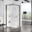 Душевая кабина Ravak Pivot PSKK3 1000 х 1000 х h1900 мм (профиль - чёрный, стекло - прозрачное) (376AA300Z1) фото 1 Aquada.com.ua
