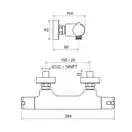 Набор смесителей 5-в1 для душа Ravak Termo (цвет - хром) (70320278) фото 2 Aquada.com.ua