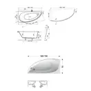 Ванна акриловая Ravak Avocado 150 х 75 см, L (исполнение слева) (CT01000000) фото 4 Aquada.com.ua