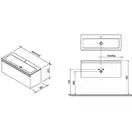 Тумба под раковину Ravak SD Clear 100x38x42 см (X000000759) фото 2 Aquada.com.ua