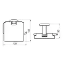 Бумагодержатель с крышкой Ravak Chrome (цвет - хром) (X07P191) фото 5 Aquada.com.ua
