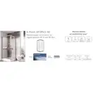 Душевая кабина Ravak X-Point 90 х 90 х h190 см (профиль - полированный алюминий, стекло - прозрачное) (X1LV70C00Z1A) фото 4 Aquada.com.ua