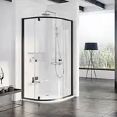 Душевая кабина Ravak Pivot PSKK3 900 х 900 х h1900 мм (профиль - чёрный, стекло - прозрачное) (37677300Z1)