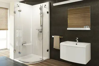 Душевая кабина Ravak Brilliant BSKK3-90 R (профиль - хром, стекло - transparent) (3UL77A00Y1) фото 2 Aquada.com.ua