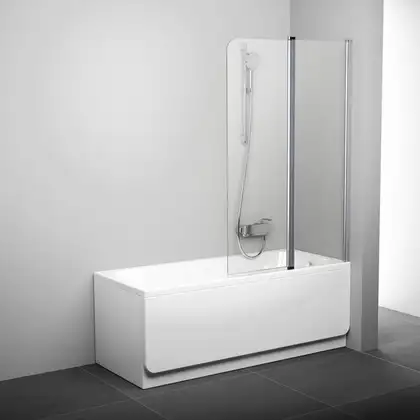 Шторка для ванны Ravak CVS2-100 R белый+Transparent (7QRA0100Z1) фото 1 Aquada.com.ua