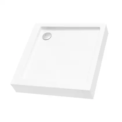 Душевой поддон акриловый Ravak Modena Slim 90 х 90 х h12,5 см, с сифоном Slim 90 хром (XАU0000031) фото 1 Aquada.com.ua