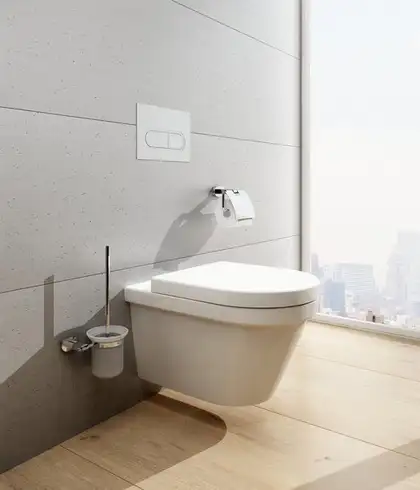 Унитаз подвесной Ravak Chrome RimOff (безободковый) с сиденьем Soft Сlose (X01651+X01451) фото 2 Aquada.com.ua