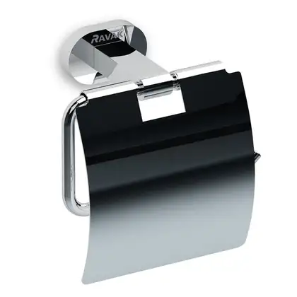 Бумагодержатель с крышкой Ravak Chrome (цвет - хром) (X07P191) фото 1 Aquada.com.ua