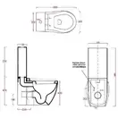 ARTCERAM Унитаз - компакт в комплекте с бачком ArtCeram Blend 365 х 685 мм, h=980 мм (BLV003+ACA006+BLC001) фото 2 Aquada.com.ua