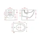 ARTCERAM Подвесное биде ArtCeram File 2.2 (цвет - черный матовый) (FLB001 17;30) фото 2 Aquada.com.ua