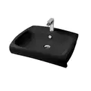 ARTCERAM Раковина подвесная Art Ceram Hi-line 60 x 51,5 см, черный глянцевый (HIL002 03; 00) фото 1 Aquada.com.ua