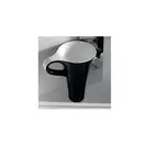 ARTCERAM Раковина ArtCeram One Shot Cup, черная/белая (OSL004black) фото 1 Aquada.com.ua