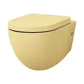 Унитаз подвесной Goclean® (безободковый) ArtCeram File 2.0 с сиденьем Soft Close yellow (FLV004 12; 00 + FLA002 12)