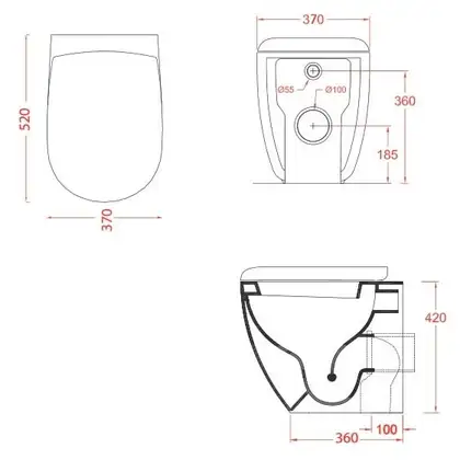 ARTCERAM Унитаз напольный ArtCeram File 2.0 с сиденьем для унитаза Soft Close (FLV002 01; 00 + FLA002 01) фото 4 Aquada.com.ua