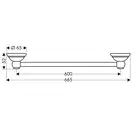 Полотенцедержатель Hansgrohe Axor Carlton (414060001) фото 2 Aquada.com.ua