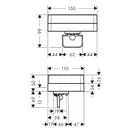 Мыльница Axor Universal Accessories, матовое золото/стекло матовое (42819250) фото 2 Aquada.com.ua