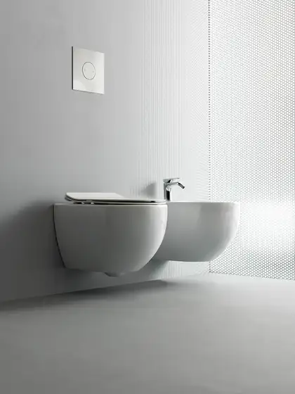 Унитаз подвесной NoRim (безободковый) AXA Glomp, с сиденьем Soft Close (0201001+319101) фото 2 Aquada.com.ua