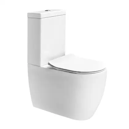 Унитаз напольный с бачком AXA Glomp, с сиденьем Soft Close (0201301+0205101+319101+BA009) фото 1 Aquada.com.ua
