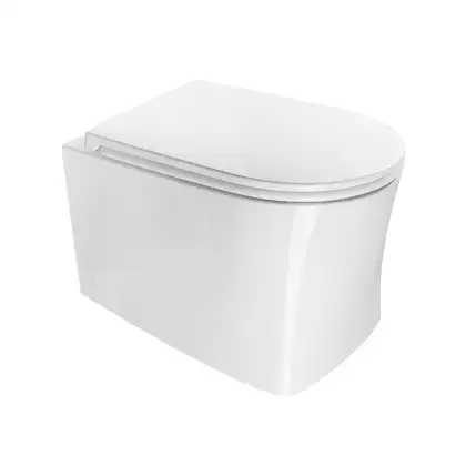 Унитаз подвесной NoRim (безободковый) AXA DP, с сиденьем Soft Close Slim (8401001+AF8401) фото 1 Aquada.com.ua