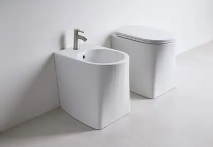 Биде напольное AXA DP, белый матовый (8402212) фото 3 Aquada.com.ua