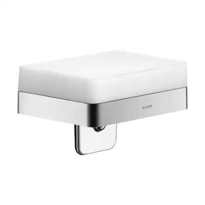Мыльница Axor Universal Accessories, хром/стекло матовое (42819000) фото 1 Aquada.com.ua