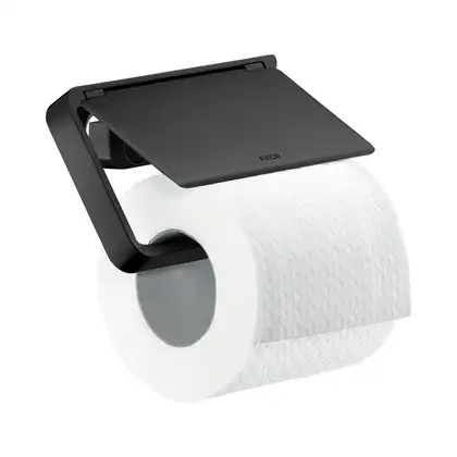 Бумагодержатель с крышкой Axor Universal Accessories (цвет - satin black) (42836350) фото 1 Aquada.com.ua