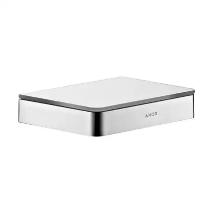 Полочка 150 мм Axor Universal Accessories, хром/стекло матовое (42840000) фото 1 Aquada.com.ua