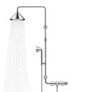 Душевая с термостатом Axor Showers/Front Showerpipe цвет Polished Red Gold (26020000) фото 1 Aquada.com.ua