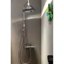 Душевая с термостатом Axor Showers/Front Showerpipe цвет Polished Red Gold (26020000) фото 4 Aquada.com.ua