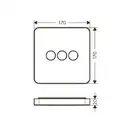 Запорно-переключающее устройство на 3 потребителя Axor ShowerSelect (36773000) фото 2 Aquada.com.ua