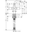 Смеситель для биде Axor Uno2 (цвет - хром) (38222000) фото 2 Aquada.com.ua