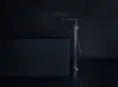 Смеситель напольный для ванны, алмазная резка Axor Edge (цвет - полированный чёрный хром), с душевым гарнитуром (46441330) фото 2 Aquada.com.ua