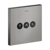 Вентиль скрытого монтажа для 3 потребителей Axor ShowerSelect (цвет - полированный чёрный хром) (36717330)