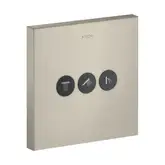 Вентиль скрытого монтажа для 3 потребителей Axor ShowerSelect (цвет - матовый никель) (36717820)