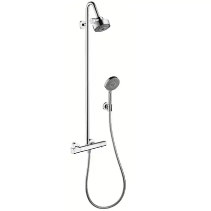 Душевая система с термостатом Axor Citterio M Showerpipe (цвет - хром) (34640000) фото 1 Aquada.com.ua
