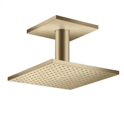 Верхний душ 250 х 250 мм Axor ShowerSolutions (цвет - матовая бронза), 2 вида струи (35312140) фото 1 Aquada.com.ua